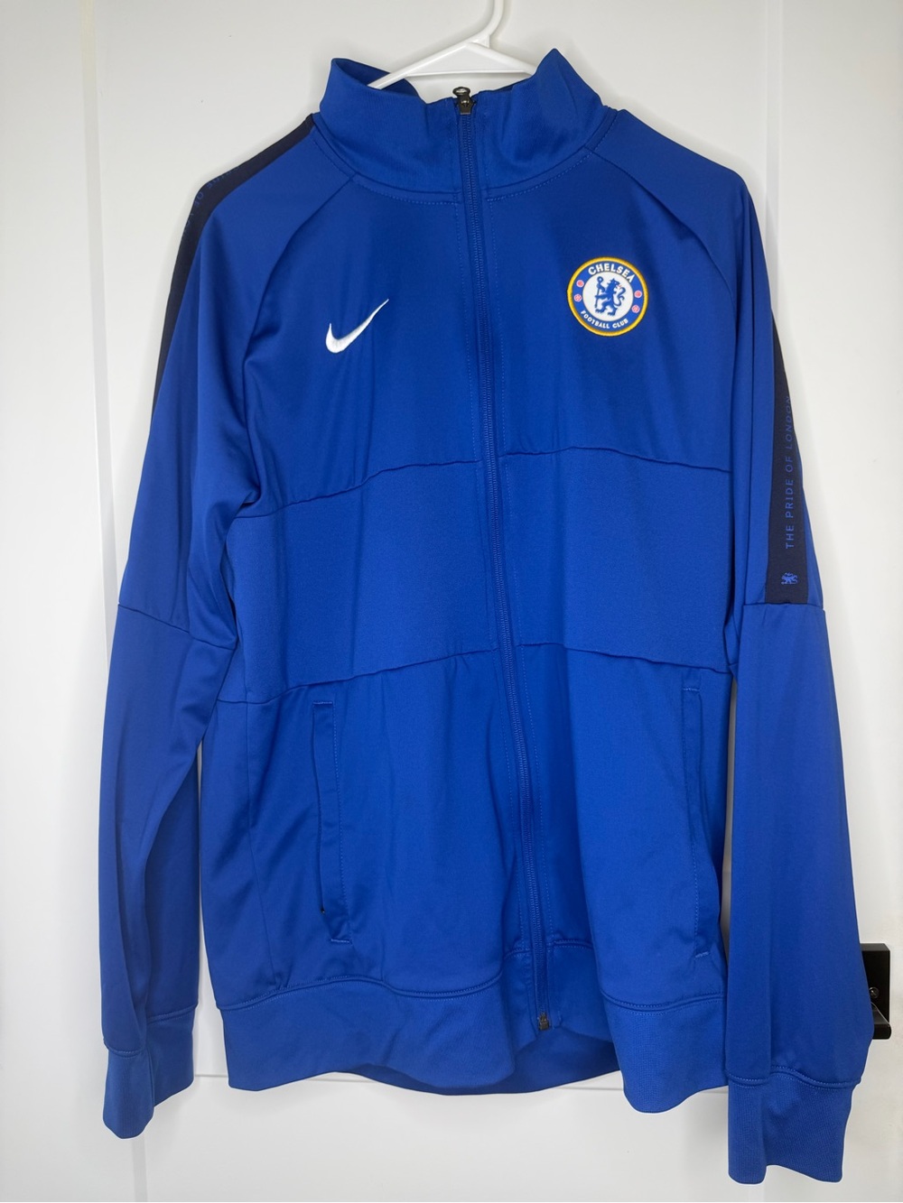 Nike Blue Chelsea FC Full-Zip Bomber Jacket